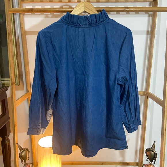 Crown & Ivy Denim Tops. Size- L - Picture 6 of 11
